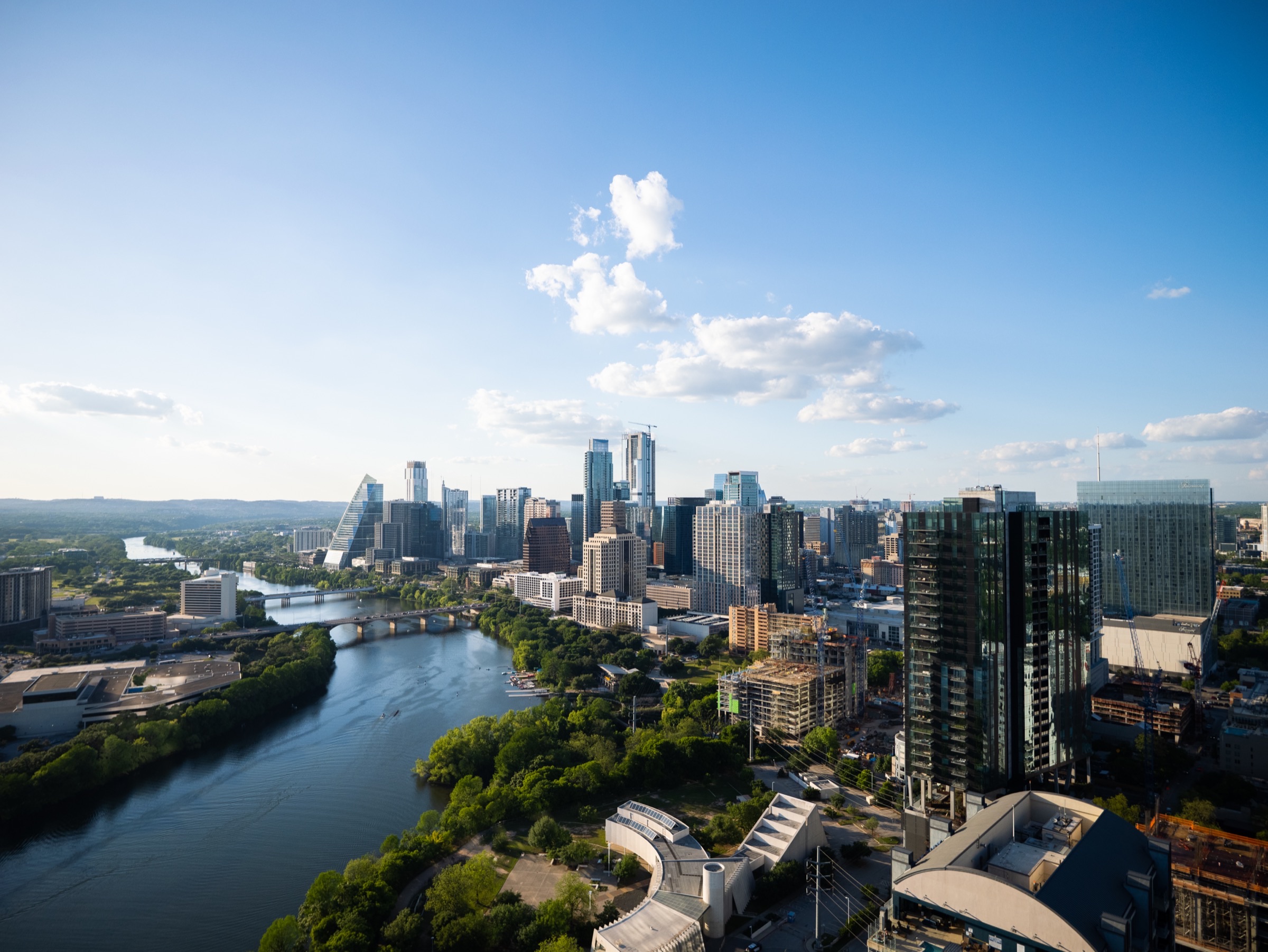 Downtown Austin skyline over Lady Bird Lake